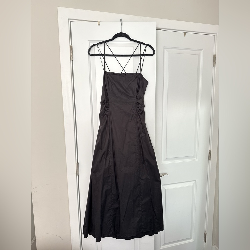 Frame Denim Black Midi Dress